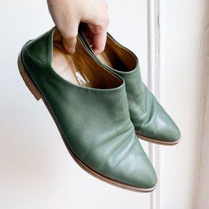 Everlane Green Italian Leather Modern Babo Shoes